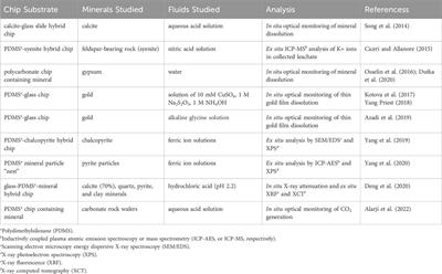 Industry relevant microfluidic platforms for mineral leaching experiments